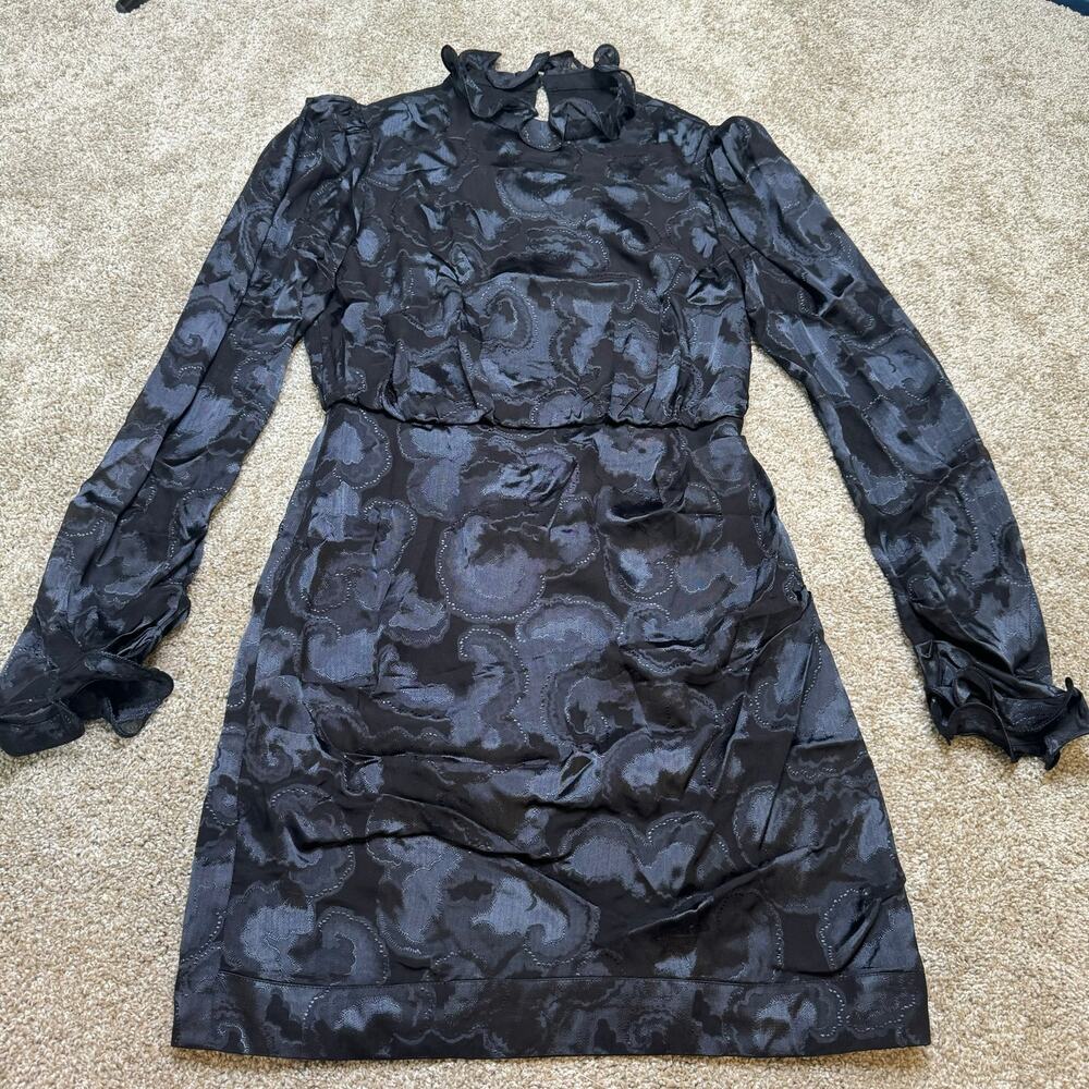 Saloni Rina B Short Mini Dress with Ruffle Detail size 4 - Picture 2 of 5
